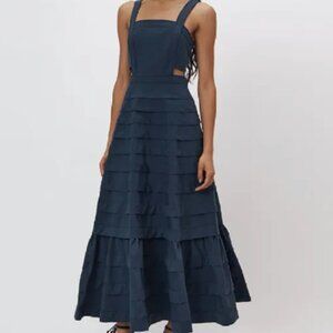Jonathan Simkhai Blue Tiered Dress